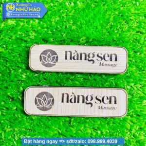 bảng tên nhân viên cài áo