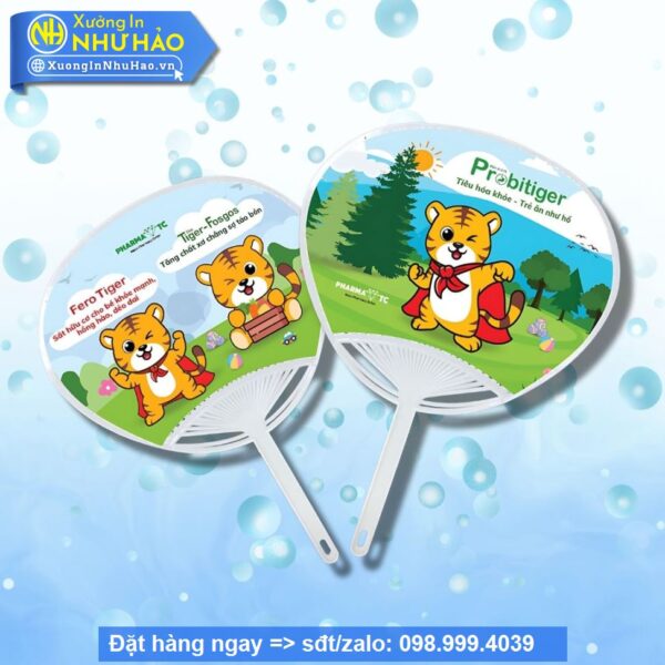 quạt nhựa cầm tay quảng cáo