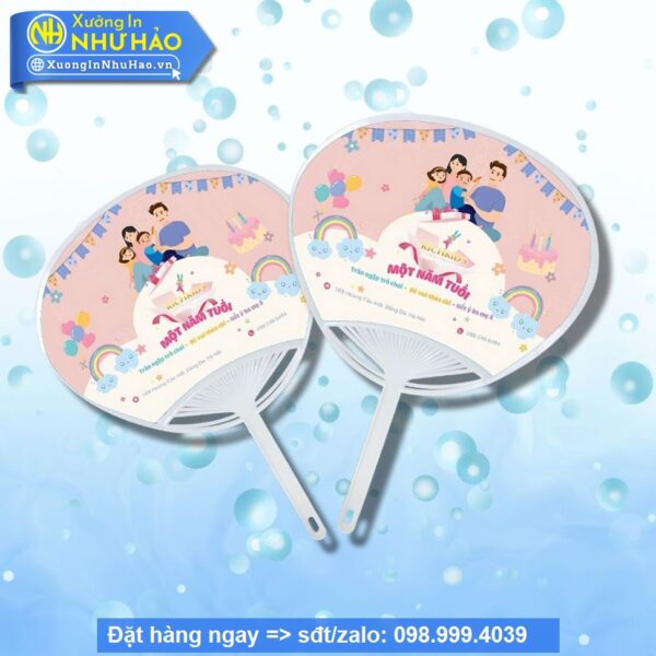 quạt nhựa cầm tay quảng cáo