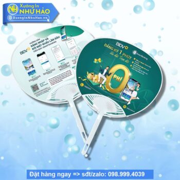 quạt nhựa cầm tay quảng cáo