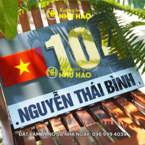 Biển Số Nhà Alu Vàng Gương: Sang Trọng, Bền Đẹp Vượt Thời Gian