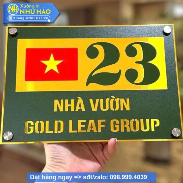 Biển Số Nhà Alu Vàng Gương: Sang Trọng, Bền Đẹp Vượt Thời Gian - Hình ảnh 3