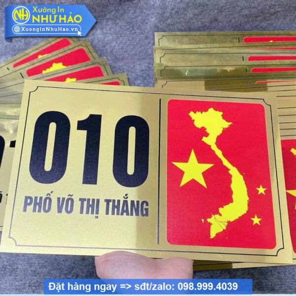 Biển Số Nhà Alu Vàng Gương: Sang Trọng, Bền Đẹp Vượt Thời Gian - Hình ảnh 4