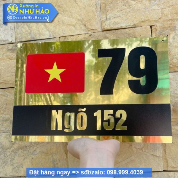 Biển Số Nhà Alu Vàng Gương: Sang Trọng, Bền Đẹp Vượt Thời Gian - Hình ảnh 7