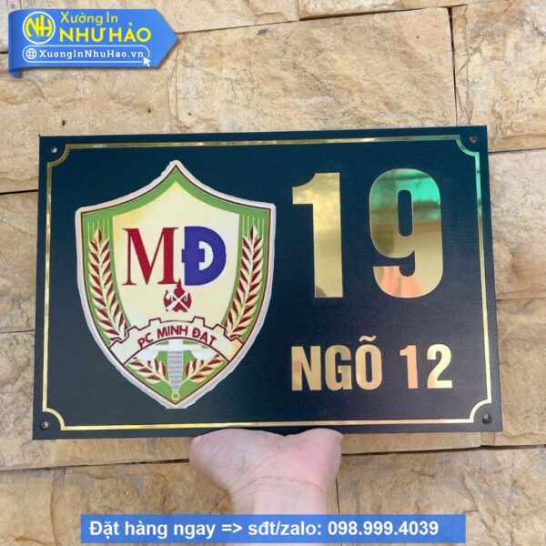 Biển Số Nhà Alu Vàng Gương: Sang Trọng, Bền Đẹp Vượt Thời Gian - Hình ảnh 5