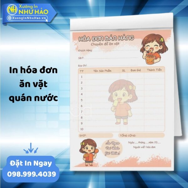 (Ship 4 Ngày) Báo Giá In Hóa Đơn Vàng Bạc - Trang Sức Theo Yêu Cầu, Dịch Vụ In Hóa Đơn 2 Liên Chất Lượng - Hình ảnh 5