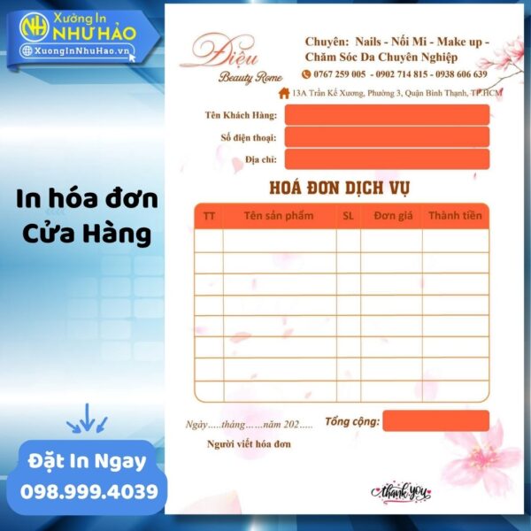 In Hóa Đơn Cửa Hàng Theo Yêu Cầu, In Hóa Đơn 2 Liên Giá Rẻ, Chất Lượng - Xưởng In Như Hảo - Hình ảnh 5