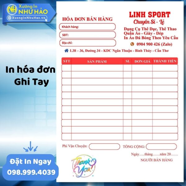 Tìm Nơi In Hóa Đơn Ghi Tay Theo Yêu Cầu? In Hóa Đơn 2 Liên Chất Lượng Cao - Hình ảnh 3
