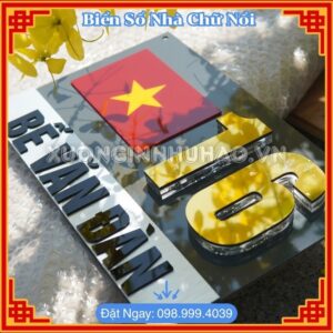 Biển Số Nhà Chữ Nổi