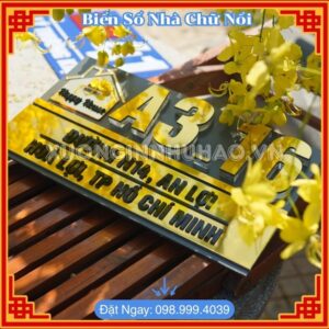Biển Số Nhà Chữ Nổi