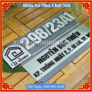 Biển Số Nhà Chữ Nổi