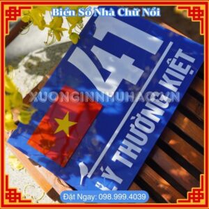 Biển Số Nhà Chữ Nổi