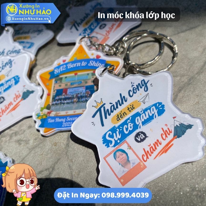 In Móc Khóa Lớp Học Làm Quà Tặng Học Sinh, Thầy Cô Ý Nghĩa - Ảnh 6
