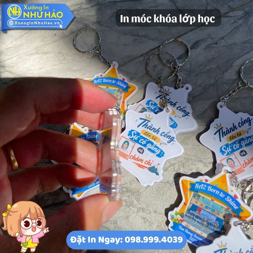 In Móc Khóa Lớp Học Làm Quà Tặng Học Sinh, Thầy Cô Ý Nghĩa - Ảnh 3