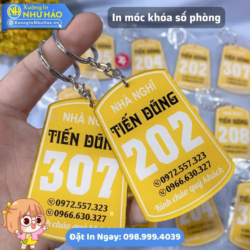 Xưởng In Móc Khóa Mica Số Phòng, Số Tủ Locker, Số Kệ Giá Tốt Bền Đẹp Giao Nhanh Toàn Quốc - Ảnh 3