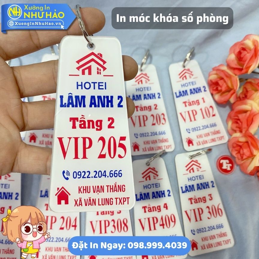 Xưởng In Móc Khóa Mica Số Phòng, Số Tủ Locker, Số Kệ Giá Tốt Bền Đẹp Giao Nhanh Toàn Quốc - Ảnh 5