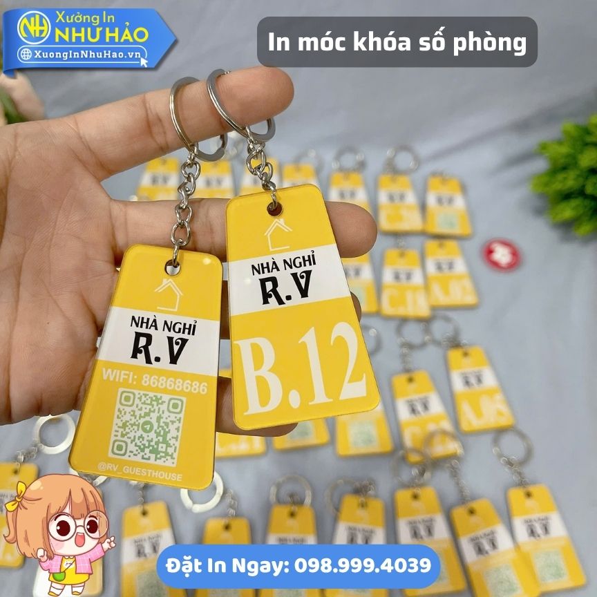 Xưởng In Móc Khóa Mica Số Phòng, Số Tủ Locker, Số Kệ Giá Tốt Bền Đẹp Giao Nhanh Toàn Quốc - Ảnh 8