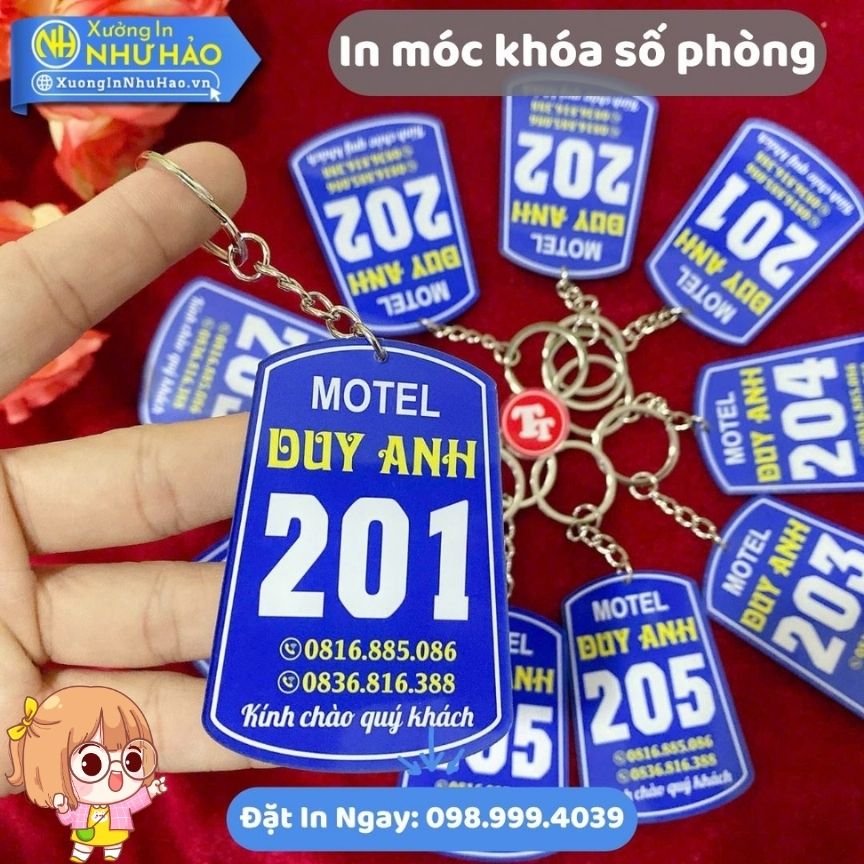 Xưởng In Móc Khóa Mica Số Phòng, Số Tủ Locker, Số Kệ Giá Tốt Bền Đẹp Giao Nhanh Toàn Quốc - Ảnh 7