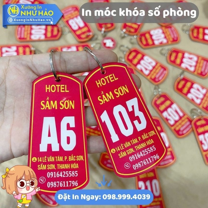 Xưởng In Móc Khóa Mica Số Phòng, Số Tủ Locker, Số Kệ Giá Tốt Bền Đẹp Giao Nhanh Toàn Quốc - Ảnh 2