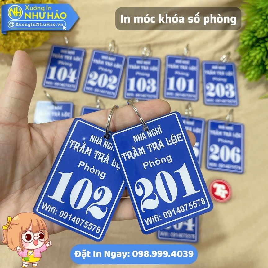 Xưởng In Móc Khóa Mica Số Phòng, Số Tủ Locker, Số Kệ Giá Tốt Bền Đẹp Giao Nhanh Toàn Quốc - Ảnh 6
