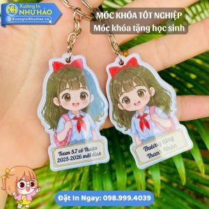 In Móc Khóa Tốt Nghiệp Cử Nhân Làm Quà Tặng Thiết Kế Theo Yêu Cầu Lấy Nhanh Tại Xưởng