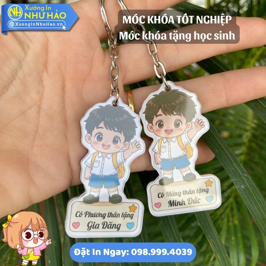 In Móc Khóa Tốt Nghiệp Cử Nhân Làm Quà Tặng Thiết Kế Theo Yêu Cầu Lấy Nhanh Tại Xưởng - Ảnh 3