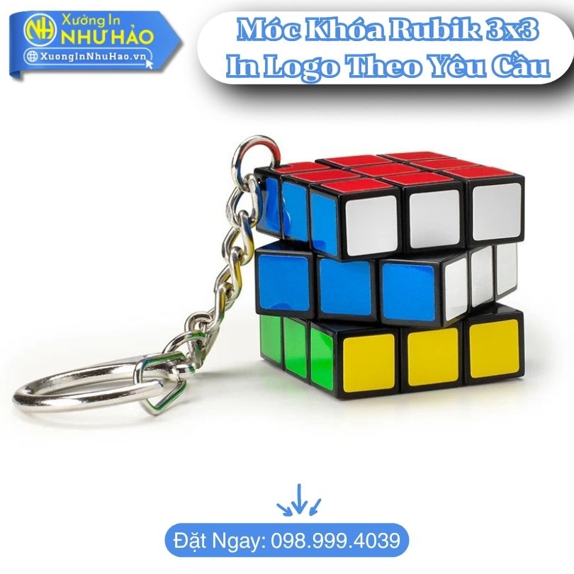 Đặt Làm Móc Khóa Rubik 3×3 In Logo Theo Yêu Cầu Chất Lượng Cao Giá Tốt Tại Xưởng Như Hảo - Ảnh 3