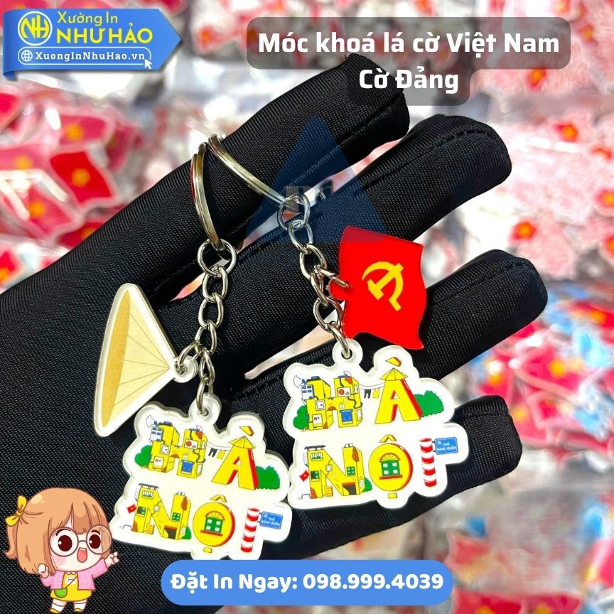 In Móc Khóa Lá Cờ Việt Nam, Cờ Đảng Giá Rẻ, Giao Hàng Toàn Quốc | Xưởng In Như Hảo Sản Xuất Theo Yêu Cầu Uy Tín - Ảnh 7