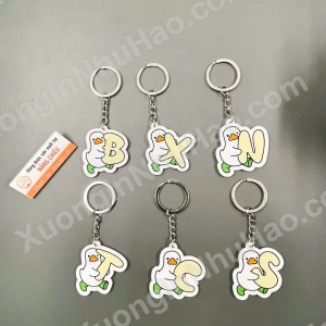 (CHỮ VỊT) - Móc Khóa Vịt Hoạt Hình, Móc Khóa Vịt Chữ Cái Dễ Thương, Đáng Yêu 1