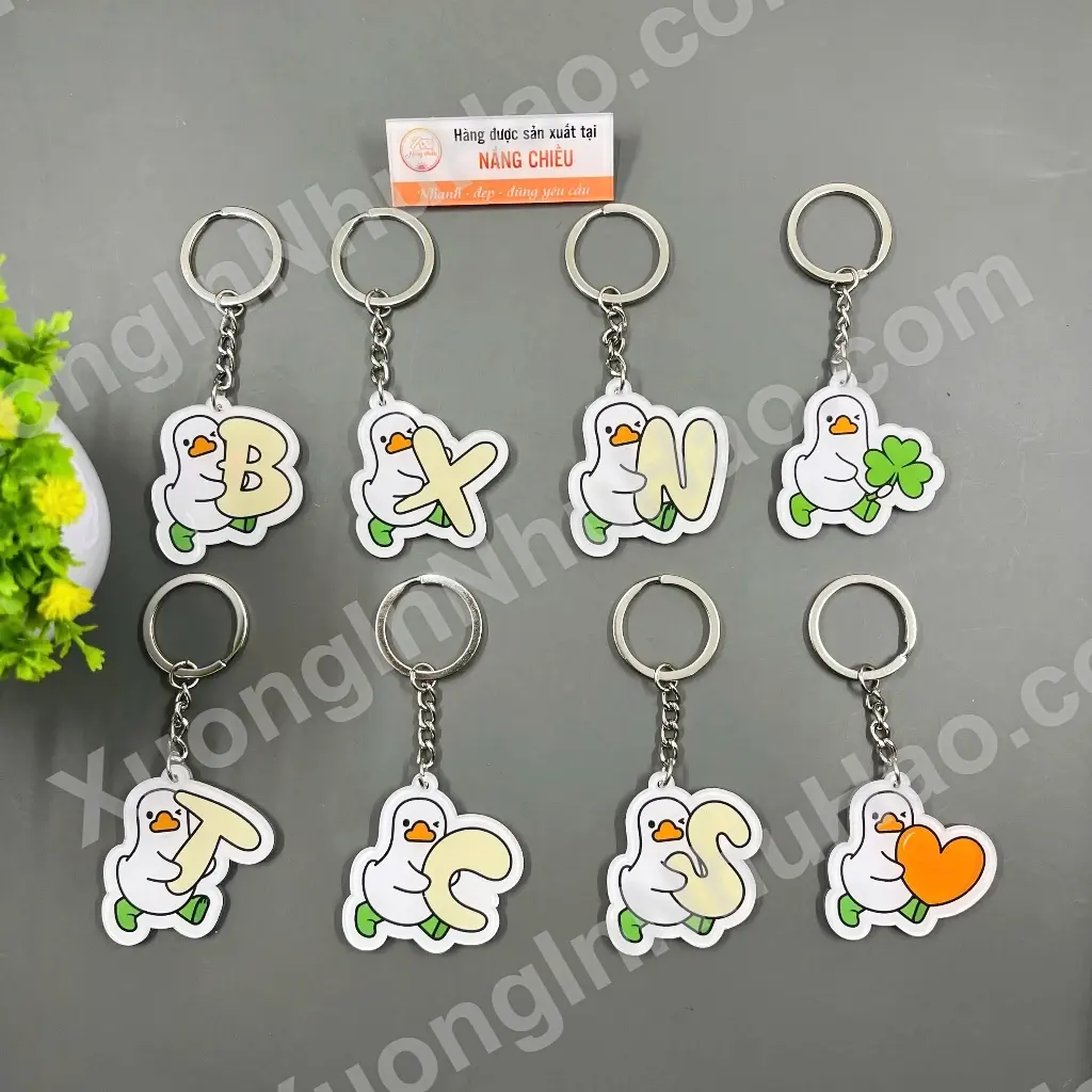(CHỮ VỊT) - Móc Khóa Vịt Hoạt Hình, Móc Khóa Vịt Chữ Cái Dễ Thương, Đáng Yêu 5 (CHỮ VỊT) - Móc Khóa Vịt Hoạt Hình, Móc Khóa Vịt Chữ Cái Dễ Thương, Đáng Yêu 4