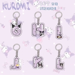 Móc Chìa Khóa Kuromi Móc Khóa Đi Học Túi Trang Trí Vòng Chìa Khóa - 1