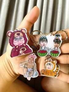 Móc Đeo Điện Thoại Acrylic In Theo Yêu Cầu Ghép Mặt Linh Thú Cute Cặp Đôi, Mẹ Và Bé Quà Tặng Ý Nghĩa Đáng Yêu –