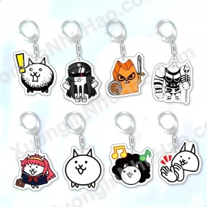 Móc Khóa Battle Cats Mô Hình Mica Acrylic Game The Battle Cats Phụ Kiện Treo Balo Túi Xách Quà Tặng Trang Trí Độc Đáo