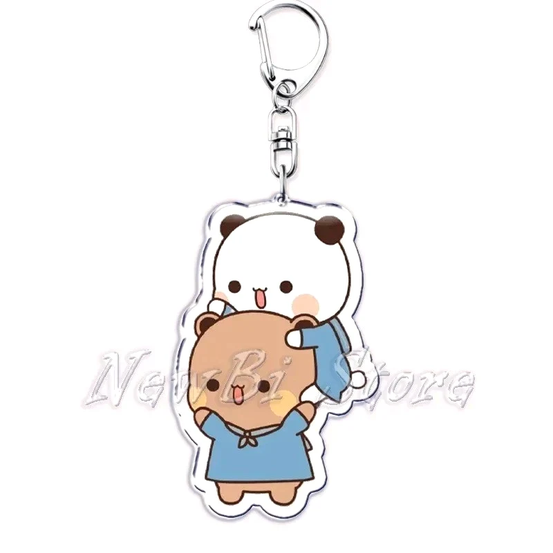 Móc Khóa Cặp Đôi Siêu Dễ Thương, Móc Khóa Gấu Trúc Hoạt Hình Bubu Dudu Chất Liệu Acrylic Trong Suốt 2 Móc Khóa Cặp Đôi Siêu Dễ Thương, Móc Khóa Gấu Trúc Hoạt Hình Bubu Dudu Chất Liệu Acrylic Trong Suốt 1