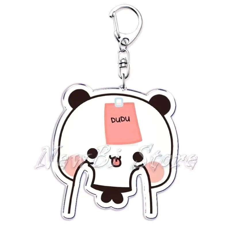 Móc Khóa Cặp Đôi Siêu Dễ Thương, Móc Khóa Gấu Trúc Hoạt Hình Bubu Dudu Chất Liệu Acrylic Trong Suốt 4 Móc Khóa Cặp Đôi Siêu Dễ Thương, Móc Khóa Gấu Trúc Hoạt Hình Bubu Dudu Chất Liệu Acrylic Trong Suốt 3