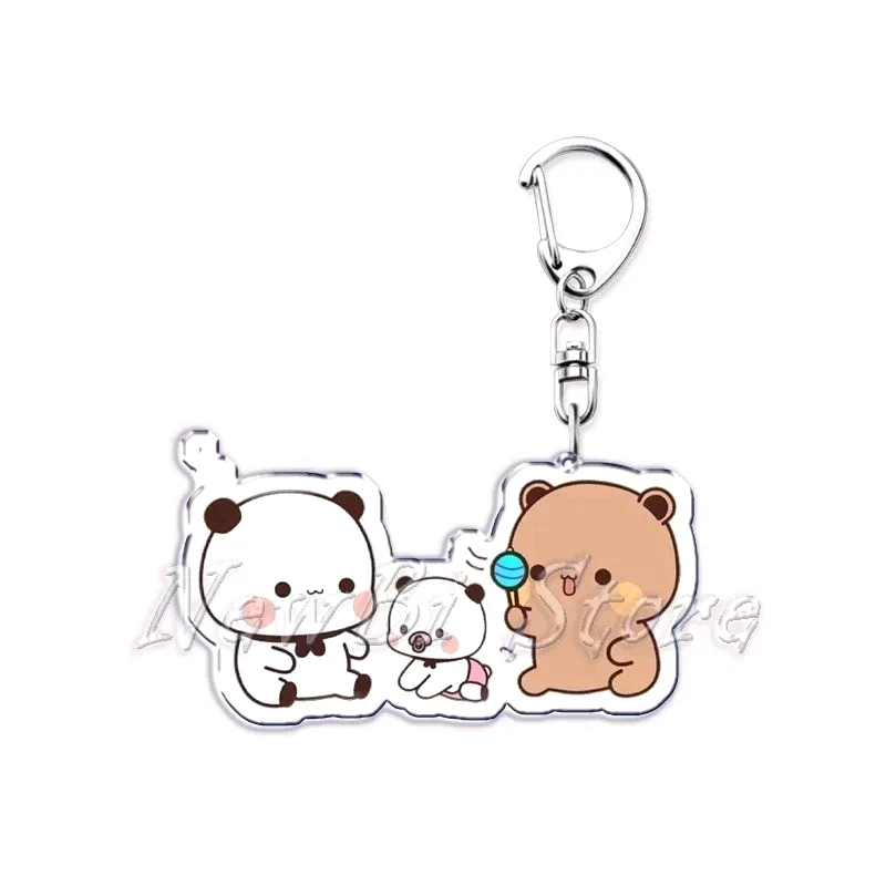 Móc Khóa Cặp Đôi Siêu Dễ Thương, Móc Khóa Gấu Trúc Hoạt Hình Bubu Dudu Chất Liệu Acrylic Trong Suốt 6 Móc Khóa Cặp Đôi Siêu Dễ Thương, Móc Khóa Gấu Trúc Hoạt Hình Bubu Dudu Chất Liệu Acrylic Trong Suốt 5