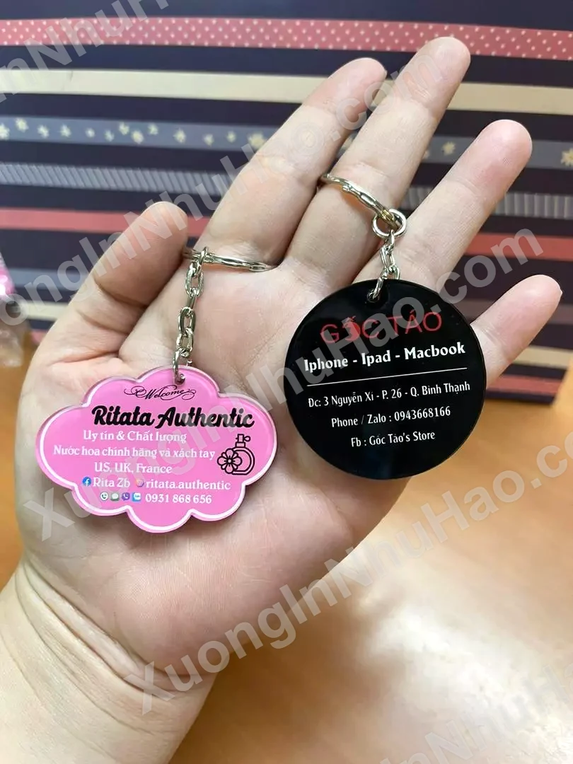 Móc Khóa Chỉ Bán Kèm Bảng Hiệu - Chất Liệu Mica 2 Mặt Sáng Bóng - Làm Món Quà Nhỏ Tặng Khách Hàng 1 Móc Khóa Chỉ Bán Kèm Bảng Hiệu - Chất Liệu Mica 2 Mặt Sáng Bóng - Làm Món Quà Nhỏ Tặng Khách Hàng