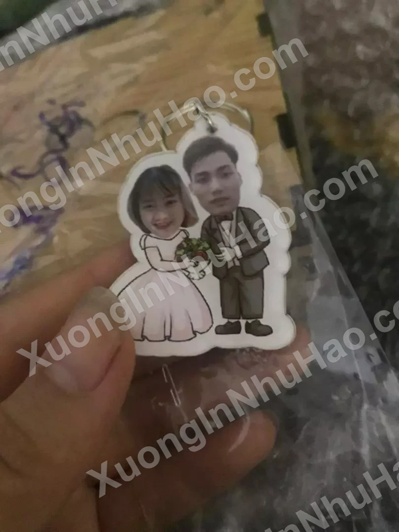 Móc Khóa Chibi Cô Dâu Chú Rể - Cắt Và Ghép Hình Theo Yêu Cầu - 5 Móc Khóa Chibi Cô Dâu Chú Rể - Cắt Và Ghép Hình Theo Yêu Cầu - 4