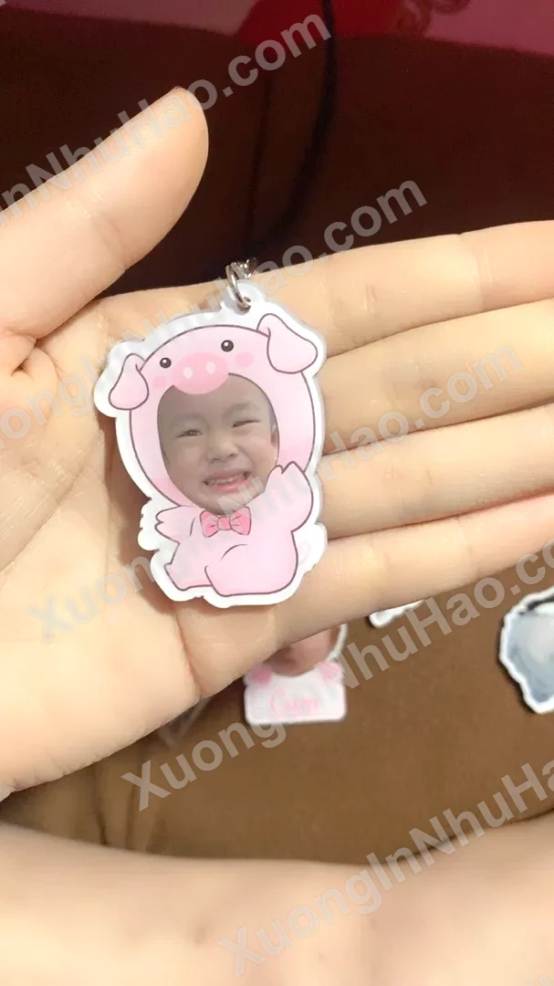 Móc Khóa Chibi Ghép Mặt Dành Cho Bé Gái Siêu Cute - Làm Bằng Mica Cứng 2 Mặt Chống Thấm Nước 3 Móc Khóa Chibi Ghép Mặt Dành Cho Bé Gái Siêu Cute - Làm Bằng Mica Cứng 2 Mặt Chống Thấm Nước 2