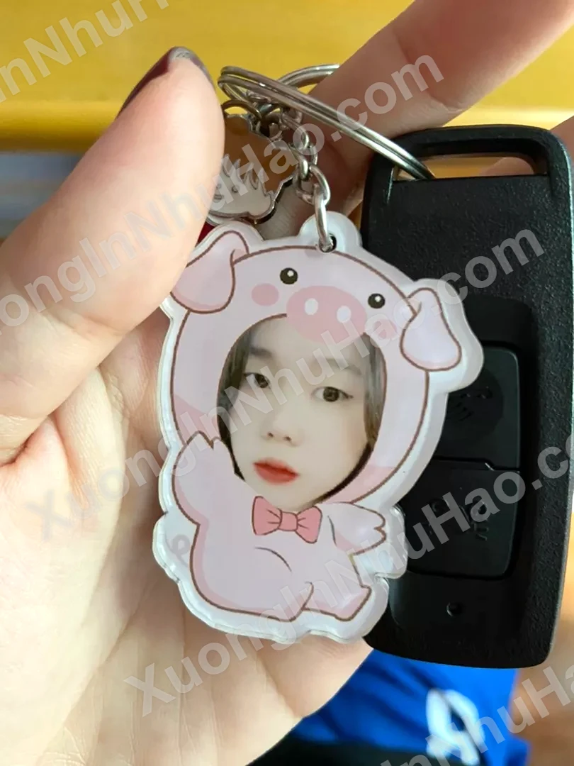 Móc Khóa Chibi Ghép Mặt Dành Cho Bé Gái Siêu Cute - Làm Bằng Mica Cứng 2 Mặt Chống Thấm Nước 4 Móc Khóa Chibi Ghép Mặt Dành Cho Bé Gái Siêu Cute - Làm Bằng Mica Cứng 2 Mặt Chống Thấm Nước 3