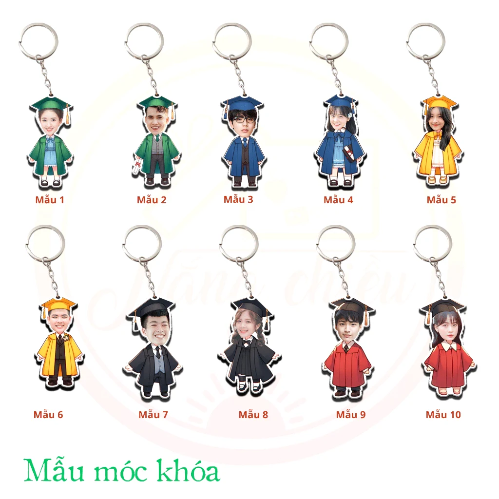 Móc Khóa Chibi Mẫu Tốt Nghiệp Nam, Nữ - Quà Tặng Bạn Bè Làm Kỷ Niệm Cuối Cấp, Đậu Đại Học - Ghép Mẫu Theo Yêu Cầu, Nhận Đơn Từ 1 Móc, Miễn Phí Thiết Kế 2 Móc Khóa Chibi Mẫu Tốt Nghiệp Nam, Nữ - Quà Tặng Bạn Bè Làm Kỷ Niệm Cuối Cấp, Đậu Đại Học - Ghép Mẫu Theo Yêu Cầu, Nhận Đơn Từ 1 Móc, Miễn Phí Thiết Kế 1