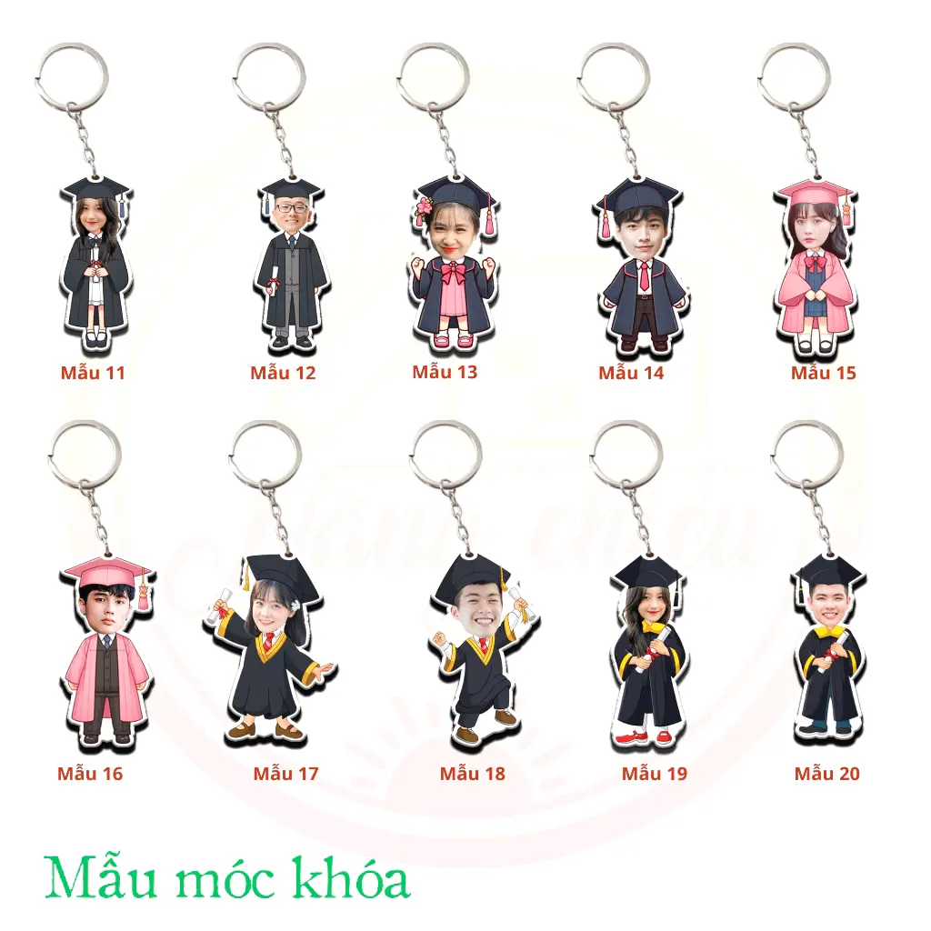 Móc Khóa Chibi Mẫu Tốt Nghiệp Nam, Nữ - Quà Tặng Bạn Bè Làm Kỷ Niệm Cuối Cấp, Đậu Đại Học - Ghép Mẫu Theo Yêu Cầu, Nhận Đơn Từ 1 Móc, Miễn Phí Thiết Kế 3 Móc Khóa Chibi Mẫu Tốt Nghiệp Nam, Nữ - Quà Tặng Bạn Bè Làm Kỷ Niệm Cuối Cấp, Đậu Đại Học - Ghép Mẫu Theo Yêu Cầu, Nhận Đơn Từ 1 Móc, Miễn Phí Thiết Kế 2