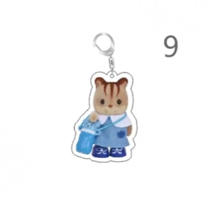 Móc Khóa Chibi Y2k Cartoon Cat Rabbit Bear Phụ Kiện Túi Xách Balo Móc Khoá Bằng Chất Liệu Arcrylic Trong Suốt 1