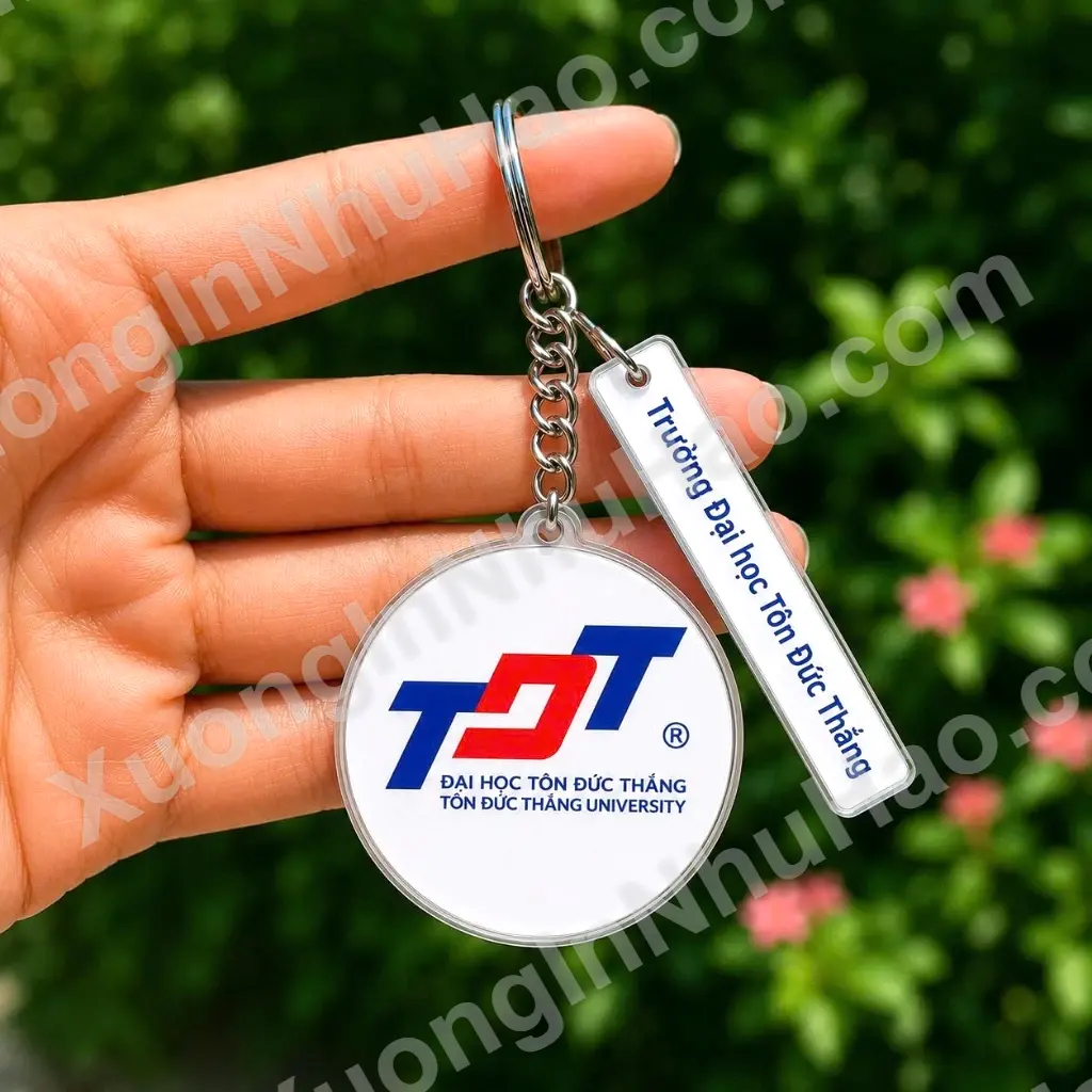 Móc Khóa Đại Học Bách Khoa HN, ĐH Quốc Gia HN, Đại Học Tôn Đức Thắng, Nhận Đơn Từ 1 Móc, Miễn Phí Thiết Kế 4