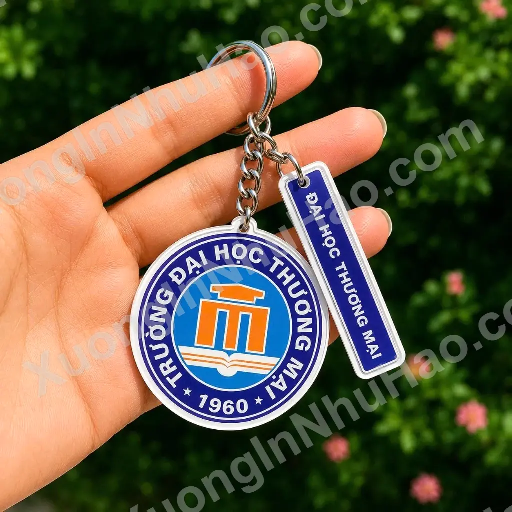 Móc Khóa Đại Học Bách Khoa HN, ĐH Quốc Gia HN, Đại Học Tôn Đức Thắng, Nhận Đơn Từ 1 Móc, Miễn Phí Thiết Kế 8