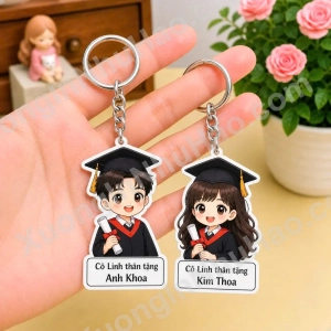 Móc Khóa Học Sinh Chibi Tốt Nghiệp - Quà Tặng Cuối Năm Ý Nghĩa 1