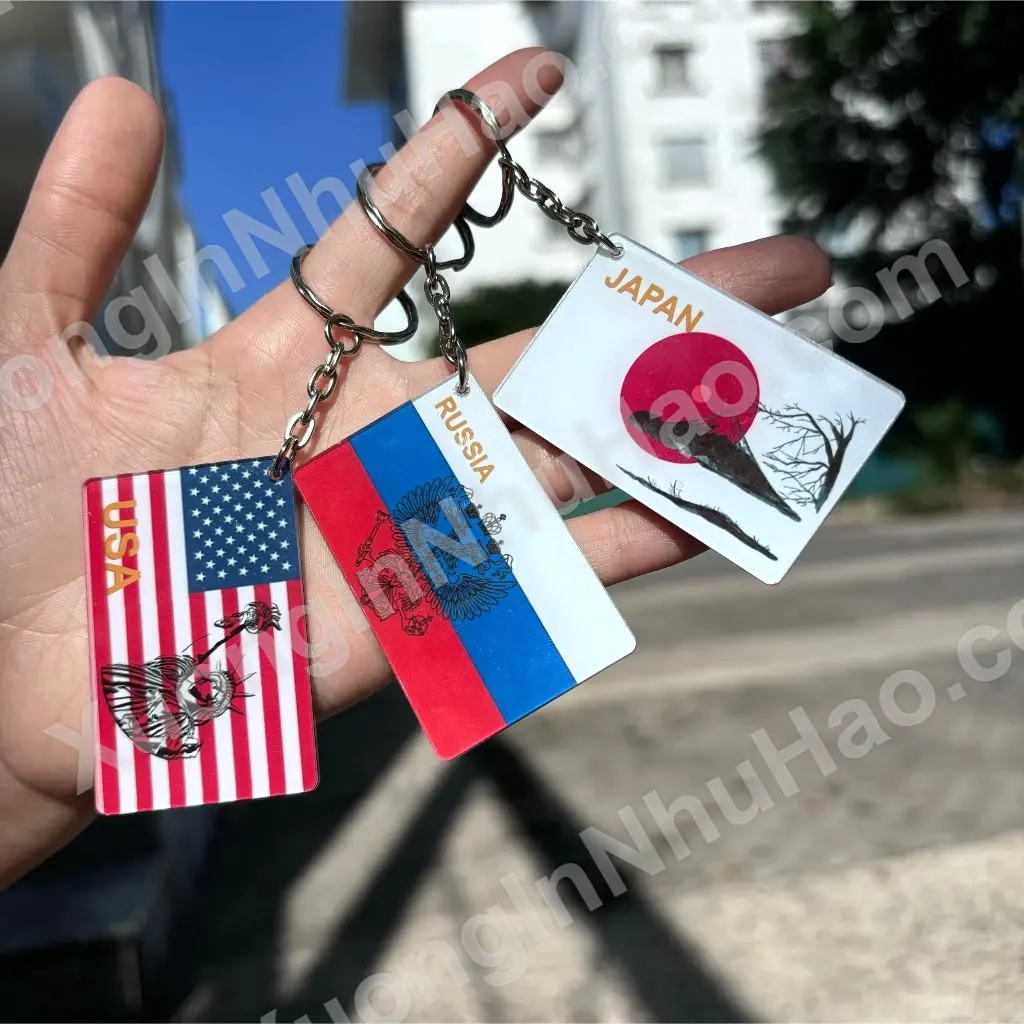 Móc Khóa In Cờ Và Biểu Tượng Quốc Gia Việt Nam Và Các Nước G8- Phụ Kiện Treo Balo, Túi Xách, Xe Oto, Chìa Khóa... 9 Móc Khóa In Cờ Và Biểu Tượng Quốc Gia Việt Nam Và Các Nước G8- Phụ Kiện Treo Balo, Túi Xách, Xe Oto, Chìa Khóa... 8