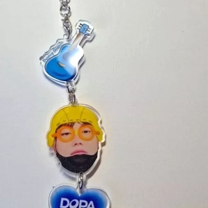 Móc Khoá Keychain Acrylic Dương Domic Charm 3 Mảnh Dopamine Ghita Hình Mặt Cute Anh Trai Say Hi