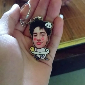 Móc Khoá Keychain Acrylic Quang Hùng MasterD Ghép Mặt Chibi Cute Dễ Thương