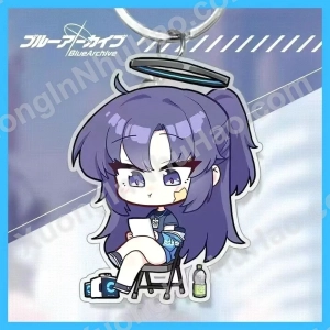 Móc Khóa Keychain Blue Archive Acrylic Takanashi Hoshino Sunaokami Shiroko Sorasaki Hina Izayoi Nonomi Anime Chibi _ĐH 1